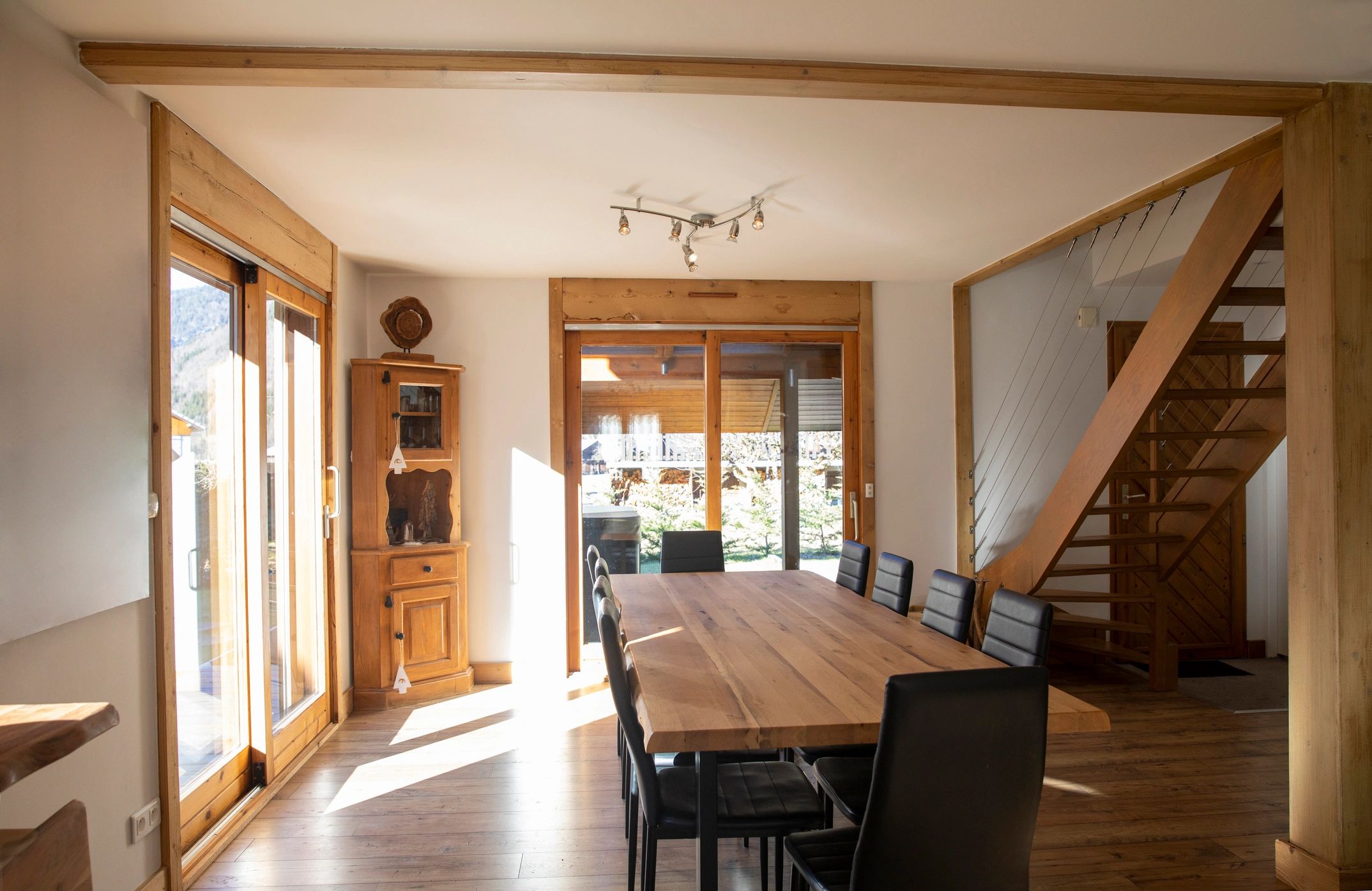 Elegant interior with premium wood flooring